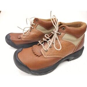 Twisted X "EZ Rider" Brown Leather, Tooled/Etched Boots. Men's Size 11